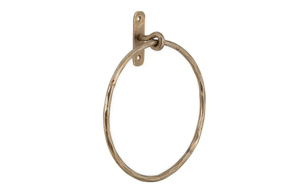 Olani Towel Ring - Antique Brass