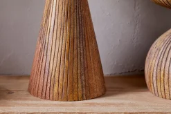 Omari Mango Wood Candlestick - Natural