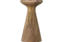 Omari Mango Wood Candlestick - Natural