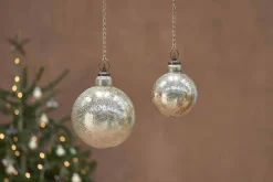 Ometti Giant Round Bauble - Rustic Gold