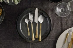 Osko Cutlery Set - Brushed Gold (Set of 16)