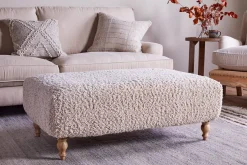 Otas Teddy Ottoman - Off White