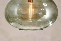 Otoro Recycled Glass Pendant - Green - Large Round