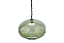 Otoro Recycled Glass Pendant - Green - Large Round