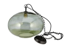 Otoro Recycled Glass Pendant - Green - Large Round