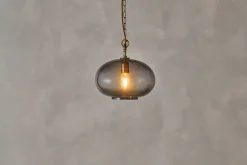 Otoro Recycled Glass Pendant - Smoke - Small Round