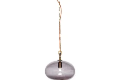 Otoro Recycled Glass Pendant - Smoke - Small Round