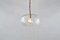 Otoro Recycled Glass Pendant - Clear - Small Round