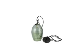 Otoro Recycled Glass Pendant - Green - Small Oval