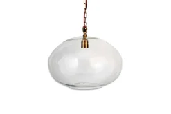 Otoro Recycled Glass Pendant - Clear - Large Round