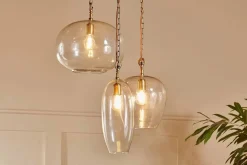 Otoro Statement Recycled Glass Cluster Pendant