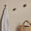 Paladi Marble & Iron Round Hook - Grey