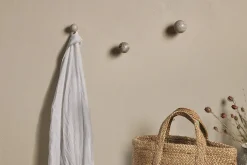 Paladi Marble & Iron Round Hook - Grey