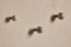 Paladi Marble & Iron Round Hook - Grey