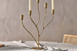 Palani Statement Candelabra - Antique Brass - Large