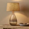 Palla Recycled Glass Table Lamp - Rustic Smoke