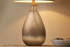 Palla Recycled Glass Table Lamp - Rustic Smoke