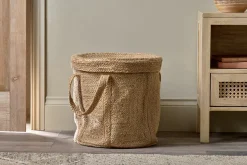 Pallu Braided Jute Laundry Basket