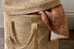 Pallu Braided Jute Laundry Basket