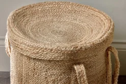 Pallu Braided Jute Laundry Basket