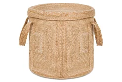 Pallu Braided Jute Laundry Basket