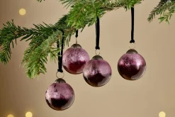 Pannee Round Baubles - Ruby (Set of 4)