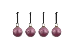 Pannee Round Baubles - Ruby (Set of 4)