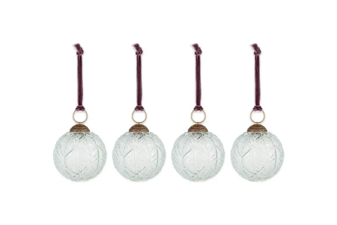 Patta Baubles - Clear - (Set of 4)