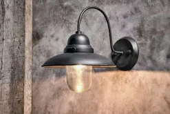 Phena Outdoor Swan Neck Metal Wall Lamp