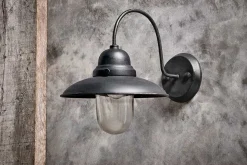 Phena Outdoor Swan Neck Metal Wall Lamp