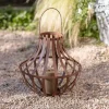 Pothos Large Lantern - Rust