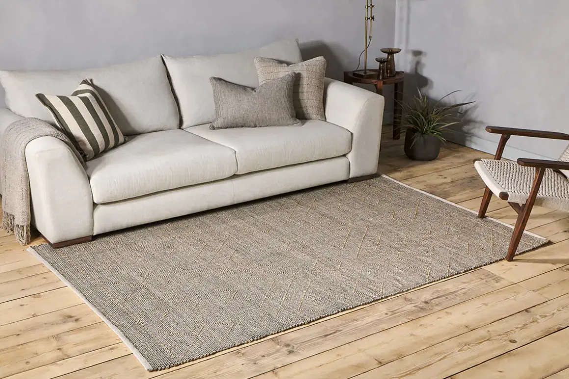 Prathal Cotton And Seagrass Rug - Natural & Black