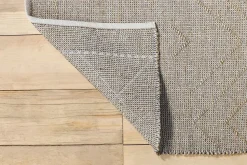 Prathal Cotton And Seagrass Rug - Natural & Black