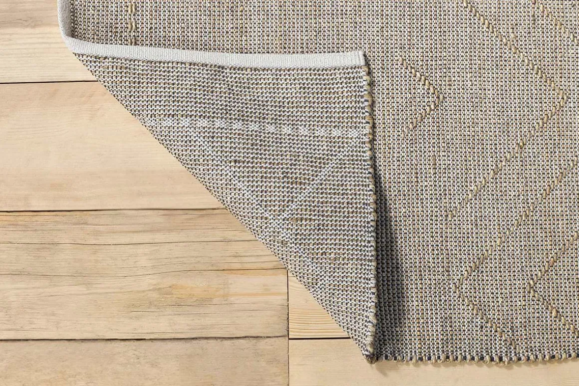 Prathal Cotton And Seagrass Rug - Natural & Black