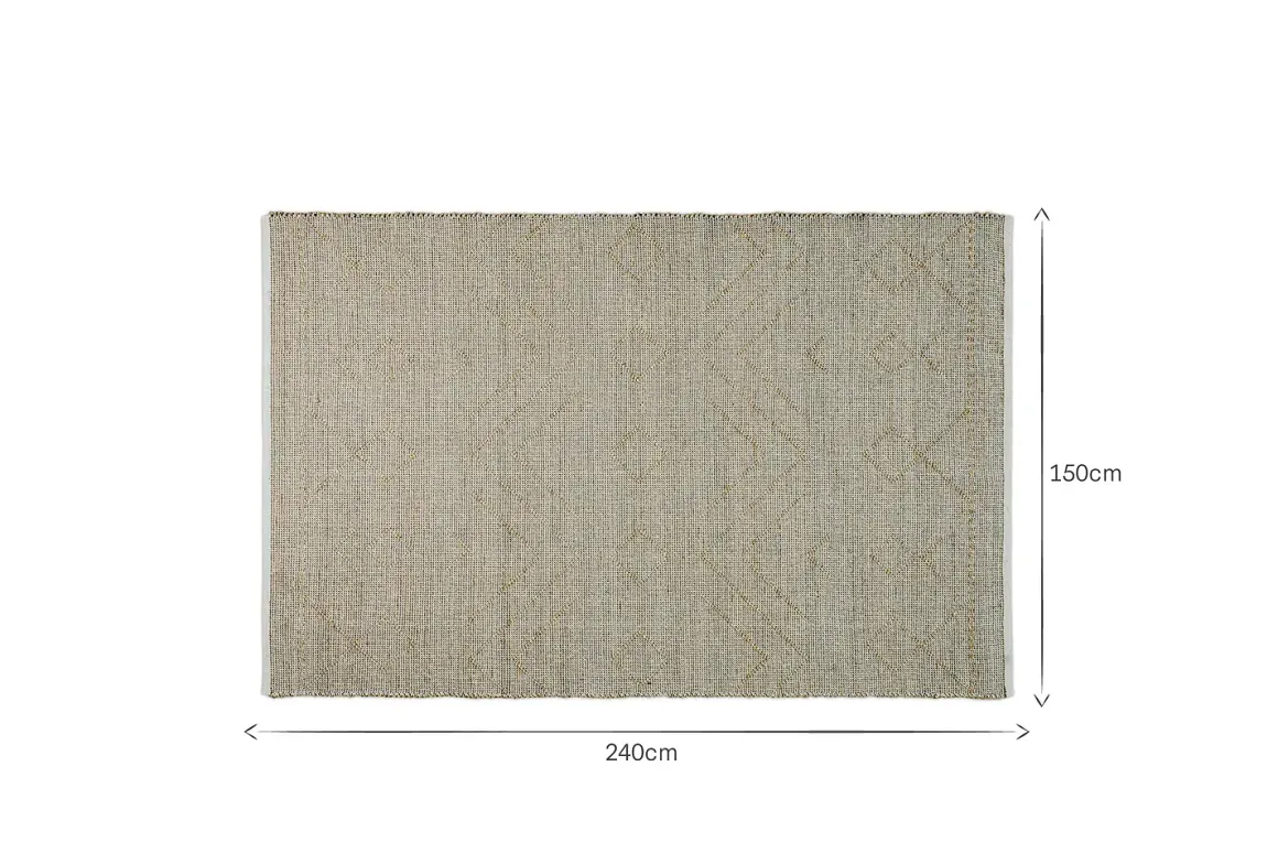 Prathal Cotton And Seagrass Rug - Natural & Black