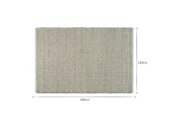 Prathal Cotton And Seagrass Rug - Natural & Black