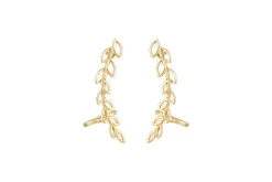Pritee Ear Climbers - Gold