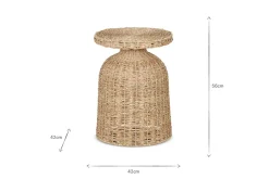Rampura Rattan Side Table - Natural