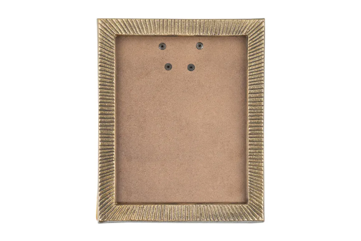 Ranoli Iron Etched Photo Frame - Antique Brass