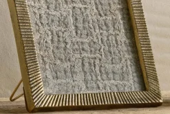 Ranoli Iron Etched Photo Frame - Antique Brass