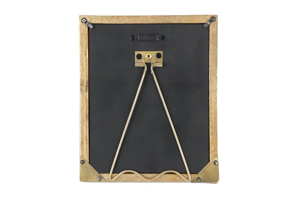 Ranoli Iron Etched Photo Frame - Antique Brass