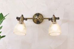 Rarni Recycled Glass Double Wall Light