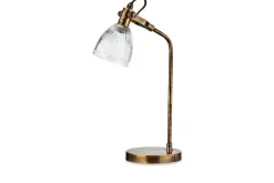 Rarni Recycled Glass Table Lamp - Antique Brass