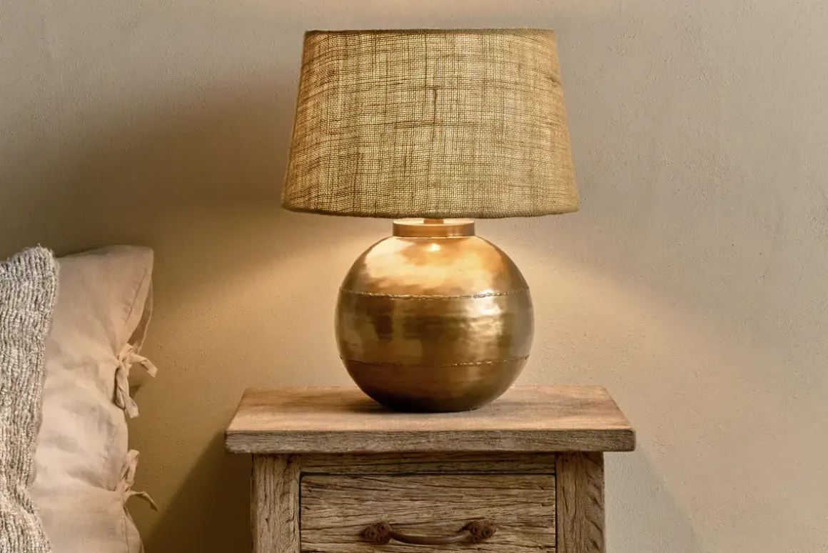Rasan Table Lamp - Antique Brass