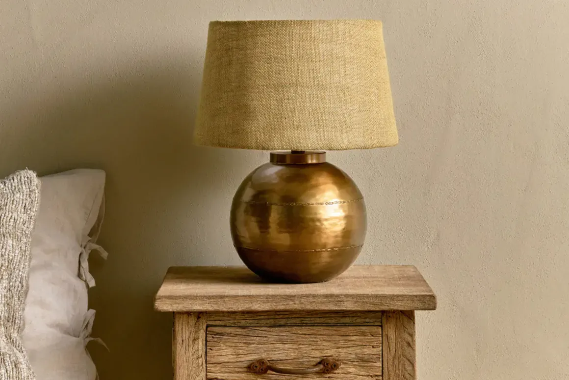 Rasan Table Lamp - Antique Brass