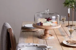Recycled Glass Dome Cake Stand