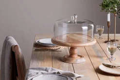 Recycled Glass Dome Cake Stand