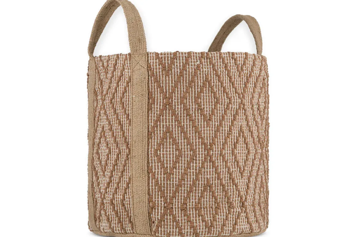 Renu Jute Basket - Rust & Natural