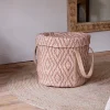 Renu Jute Laundry Basket - Rust & Natural