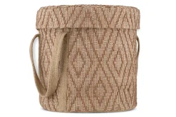 Renu Jute Laundry Basket - Rust & Natural